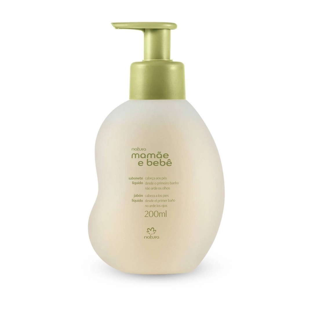 Natura Mamãe e Bebê: Sabonete Líquido (200ml)